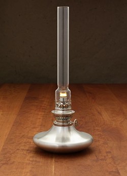Oil lamp by Danforth Pewter - COURTESY OF DANFORTH PEWTER
