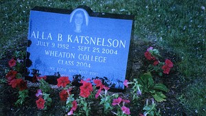 On June 24, Boris and Marina Katsnelson planted petunias at their daughter's grave