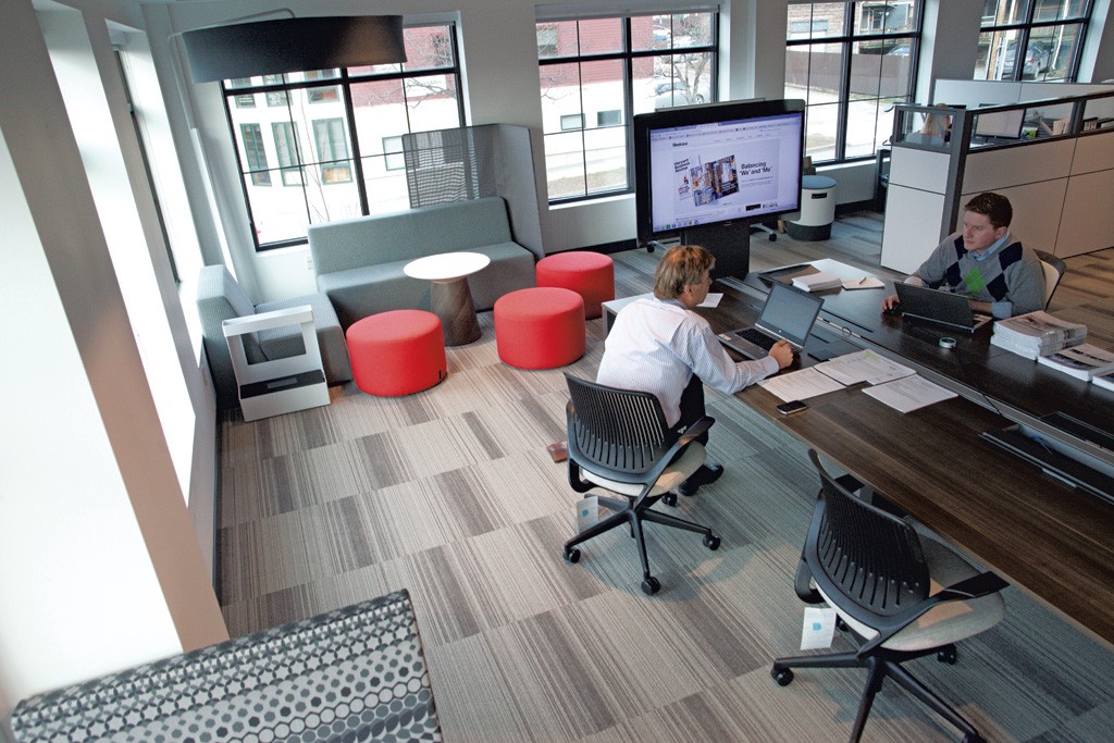 Open layouts make offices multifunctional