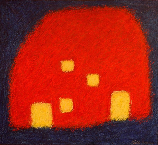 "Orange Barn" by Tally Groves