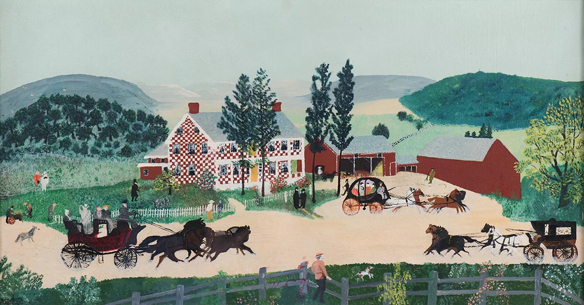 "After the Wedding" by Grandma Moses, aka Anna Mary Robertson