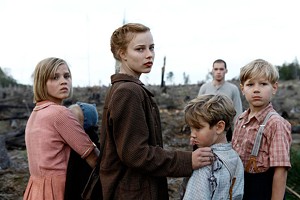 PRIDE AND PREJUDICE Saskia Rosendahl (center) plays a privileged teen whose delusions of Aryan superiority remain unquestioned even with the Third Reich in ruins.