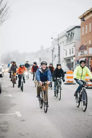 Image: Queen City Bicycle Club Boombox Ride