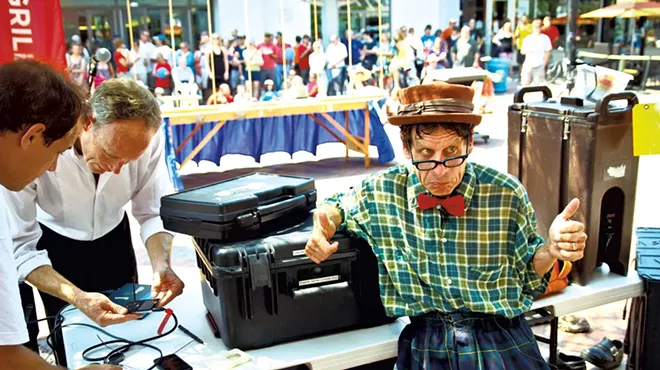 Image: Ringmaster Woody Keppel Prepares for the Festival of Fools