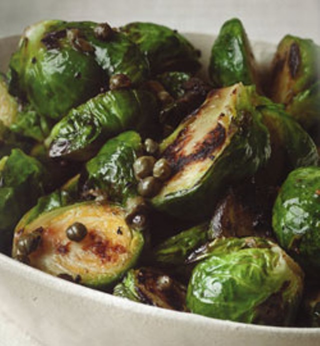 Roasted Brussels Sprouts With Capers and Lemony Browned Butter
