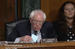 At Veterans Affairs Hearing, Sanders Cautions Against 'Rush to Judgment'