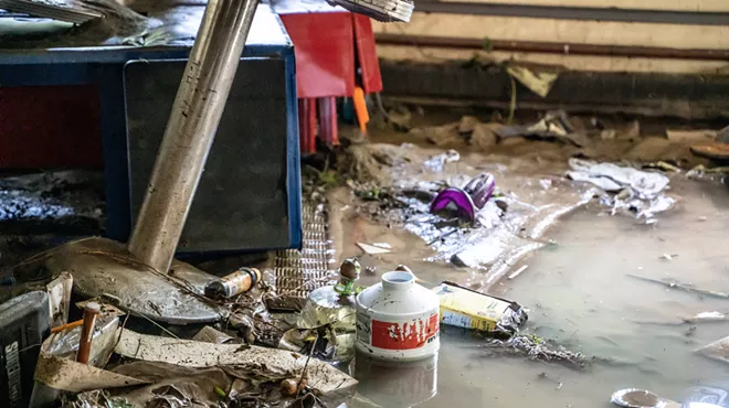 Image: Shows On Hold as Flooded Weston Playhouse Pumps Out Water