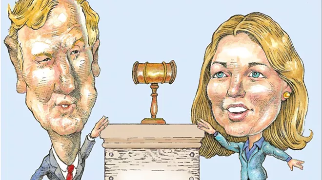 Image: Soapbox Derby: Molly Gray and Scott Milne Compete for the Lieutenant Governor&rsquo;s Perch