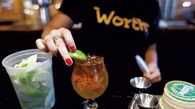 Image: Spirited Cocktail Offerings at Worthy Burger