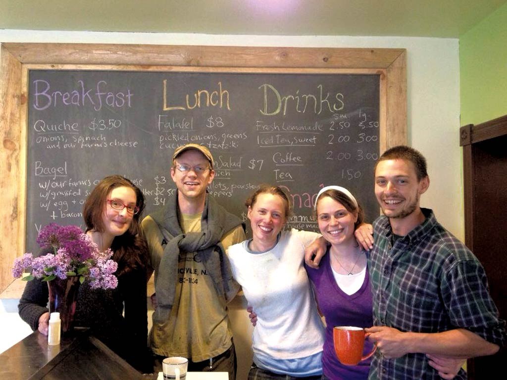 Staff at the Clover Mead Caf&eacute; &amp; Farm Store