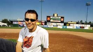 TEAM PLAYER Chris Kirkpatrick interned with Vermont's boys of summer, the Expos