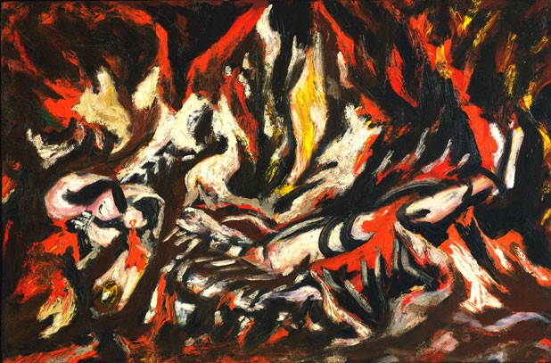 "The Flame" by Jackson Pollock