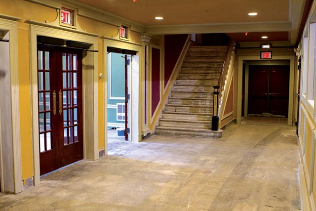 The not-yet-renovated lobby of the Strand - SEVEN DAYS FILE PHOTO