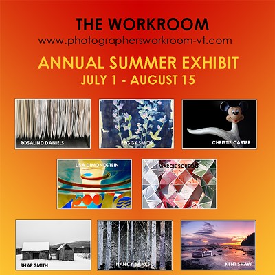 Poster for the Workroom annual summer exhibit