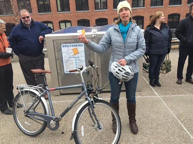 Transit Groups Unveil Secure Bike Lockers in Winooski, Burlington