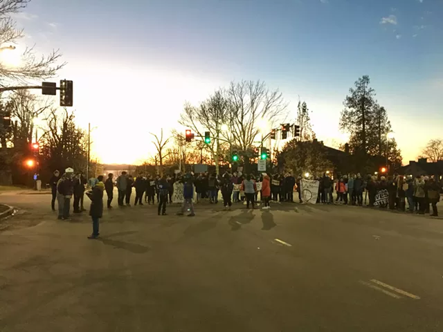 UVM Students Block Traffic to Pile Pressure on University President