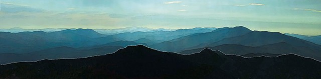 Julie Parker, "View of Sugarbush From Camel's Hump"