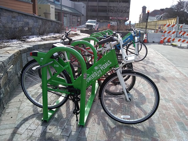 The Cherry Street bike share hub - KATIE JICKLING