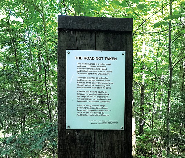 Poem on Robert Frost Interpretive Trail - SALLY POLLAK
