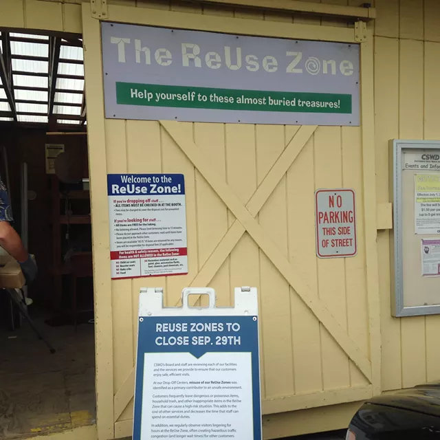 Chittenden Drop-Off Centers to Eliminate ReUse Zones