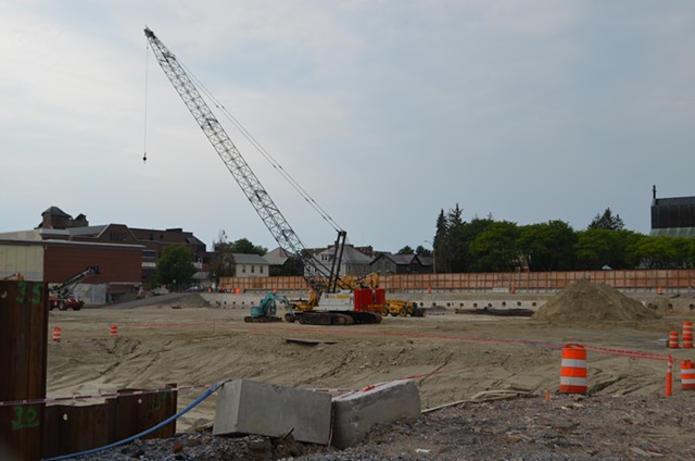 The vacant Burlington Town Center construction site - KATIE JICKLING