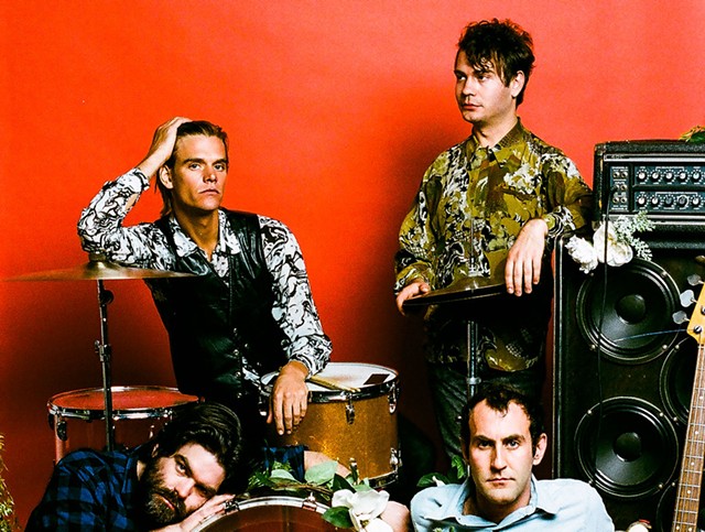 Clockwise from top left: Mike Wallace, Daniel Christiansen, Matt Flegel and Scott "Monty" Munro of Preoccupations - COURTESY OF POONEH GHANA
