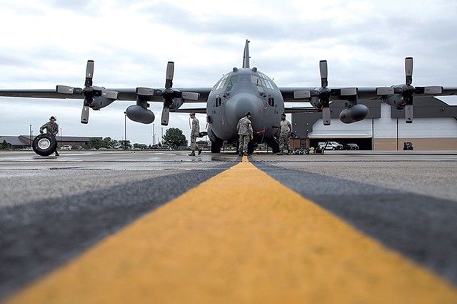 A C-130H cargo plane in Ohio - COURTESY OF U.S. AIR NATIONAL GUARD