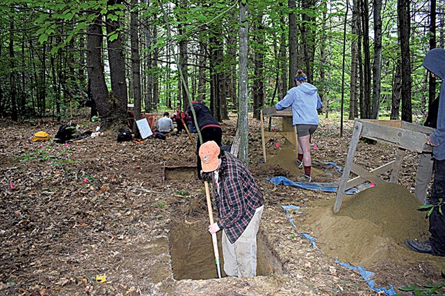 Crew excavating site within the proposed Chittenden Solid Waste District sandpit project - COURTESY OF NORTHEAST ARCHAEOLOGY RESEARCH CENTER
