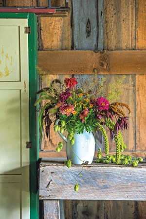 A flower arrangement by Diana Doll of Stray Cat Flower Farm in Burlington - GLENN RUSSELL