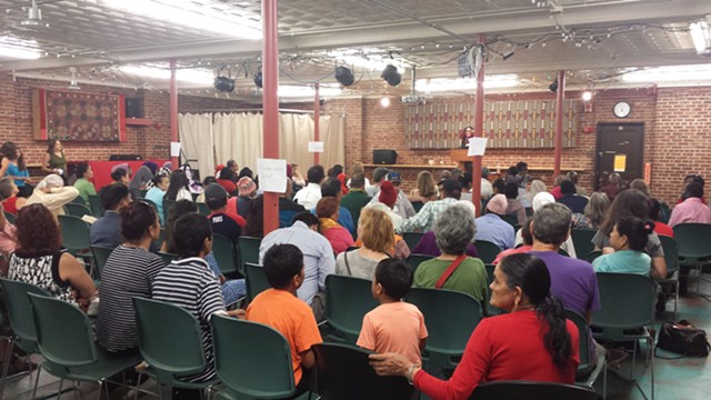 Information session on voter rights at Old North End Community Center in Burlington - KYMELYA SARI