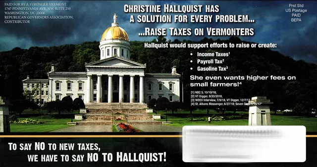 Walters: Republican Mailer Slams Hallquist on Taxes