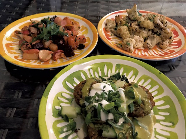 Dishes at the Hippie Chickpea - FILE: SALLY POLLAK