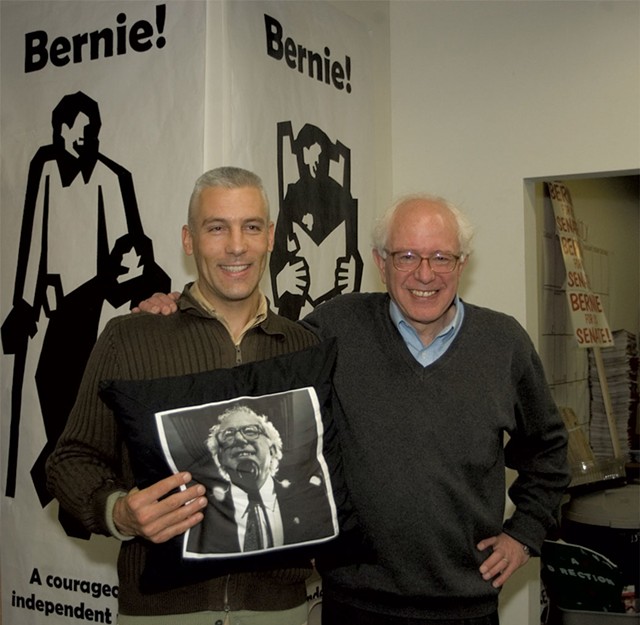Matt and Sen. Bernie Sanders - COURTESY PHOTO