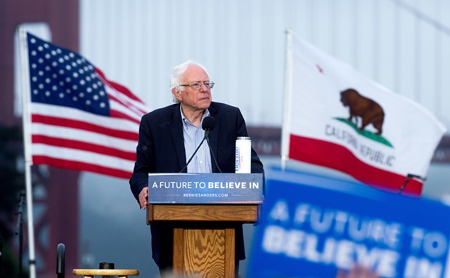 Sen. Bernie Sanders in San Francisco - FILE: AP PHOTO/NOAH BERGER