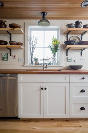 The renovated kitchen at the home of Graham and Cayenne MacHarg - OLIVER PARINI