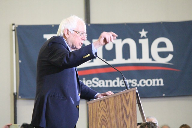 Sen. Bernie Sanders campaigns in Concord, N.H. - PAUL HEINTZ