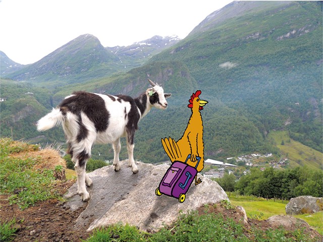 "Goat and Hen" - IMAGE COURTESY OFJAMES VALASTRO