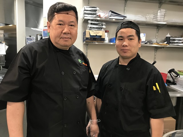 Ryan Kang (left) and Phong Shin of Hissho Sushi - SALLY POLLAK