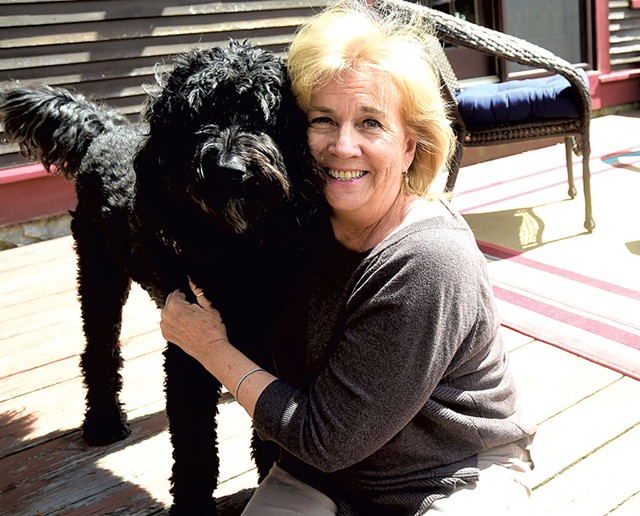 Marilyn Skoglund and her dog, johnny - JEB WALLACE-BRODEUR