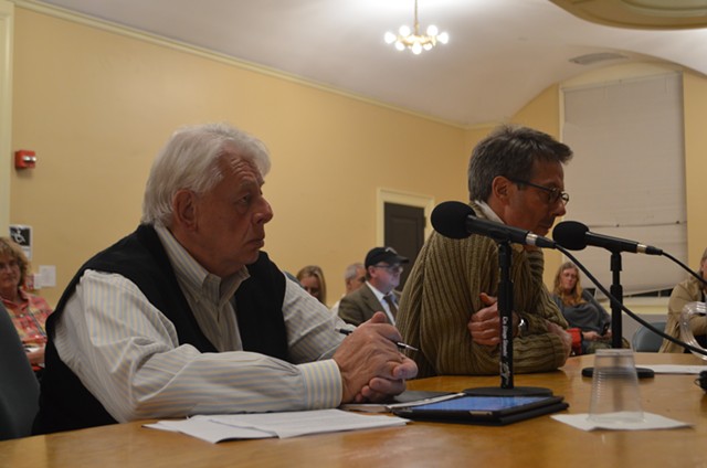 Stephen Barraclough, left, and Terry Dorman in October 2017 - FILE: KATIE JICKLING