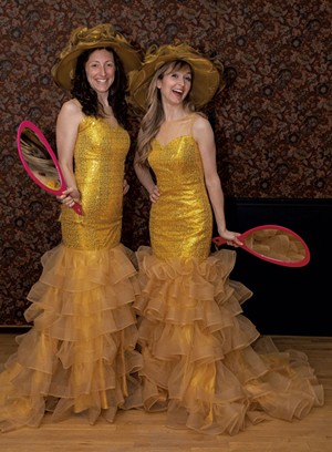 Heather Jones as Doroth&eacute;e (left) and Abigail Paschke as No&eacute;mie - Costumes by Debbie Anderson - PHOTO BY MIKE KELLOGG