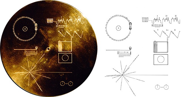 Early diagrams of the Golden Record - COURTESY OF TRISH DENTON