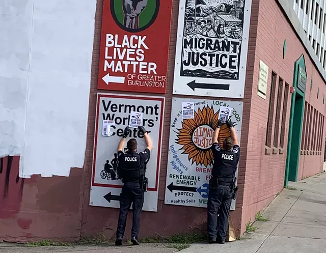 Cops: White Supremacists Target Burlington Activists With Stickers