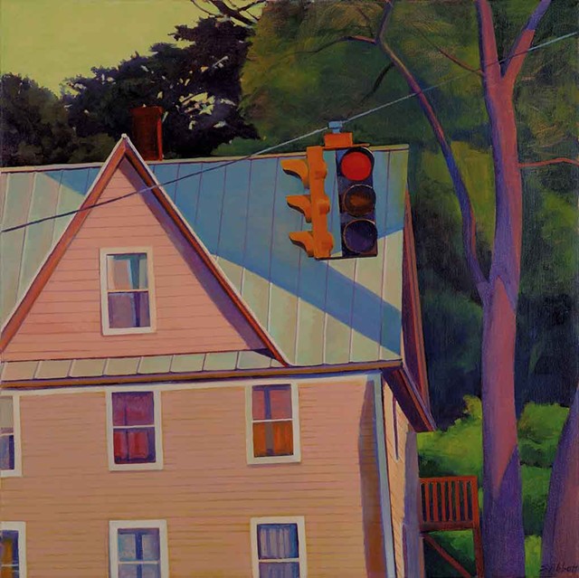 "Small Town Intersection, Evening"