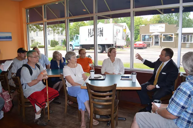 New Police Chief Brandon del Pozo Sips Coffee With Residents