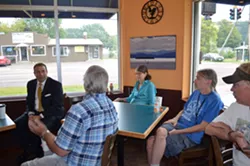 New Police Chief Brandon del Pozo Sips Coffee With Residents