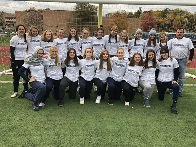 BHS Girls Soccer Team Scores Media Spotlight with #EqualPay Jerseys