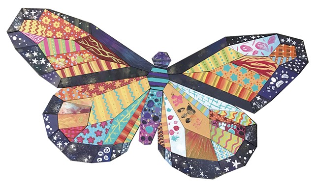 Mary Lacy's butterfly Paint Puzzle - COURTESY OF MARY LACY