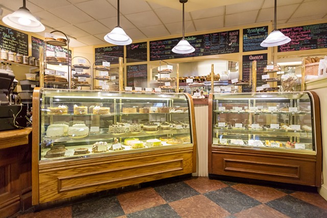 Glass cases at MIrabelles Café & Bakery - FILE: OLIVER PARINI