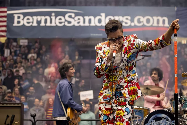 AOC and the Strokes Rally for Sanders in New Hampshire